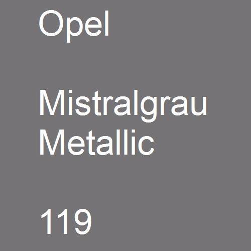 Opel, Mistralgrau Metallic, 119.